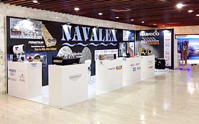 Navalex International stand at ColombiaMar 2015